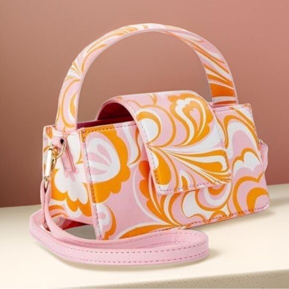Retro Convertible Top Handle Crossbody Bag - Funky & Contemporary - Picture 1 of 5